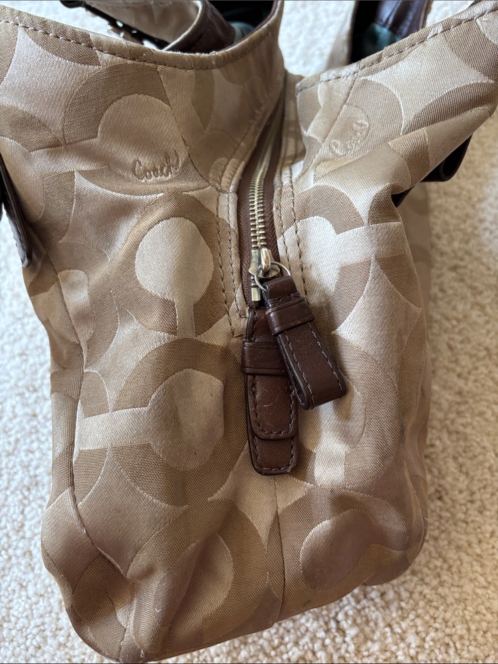 Coach Madison Maggie Shoulder Bag OP art sateen - Picture 11 of 14